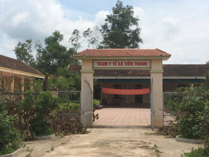 Trạm y tế x&atilde; Tiến Th&agrave;nh nơi b&agrave; Lương c&ocirc;ng t&aacute;c.