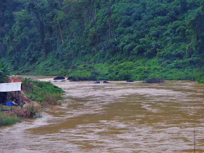 Khu vực anh K' Hiền gặp nạn ( Ảnh b&aacute;o Thanh Ni&ecirc;n).