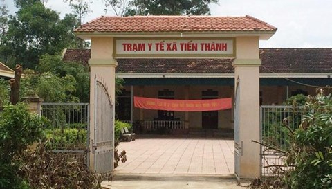 Trạm y tế x&atilde; Tiến Th&agrave;nh nơi b&agrave; Lương đang c&ocirc;ng t&aacute;c. (Ảnh: b&aacute;o An ninh thủ đ&ocirc;)