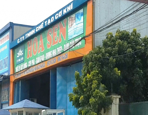 Doanh nghiệp&nbsp;tư nh&acirc;n cơ kim kh&iacute; Hoa Sen tại x&atilde; Ph&ugrave;ng X&aacute;, Thạch Thất.