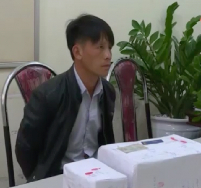 Đối tượng Tếnh Lao Dia tại cơ quan điều tra.&nbsp;