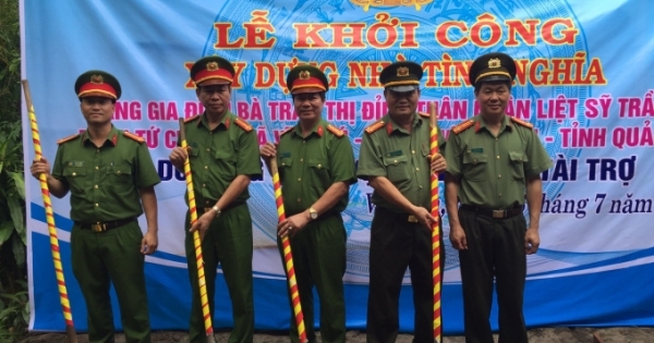 Quảng Trị: Công an huyện Vĩnh Linh xây dựng Nhà tình nghĩa cho gia đình chính sách