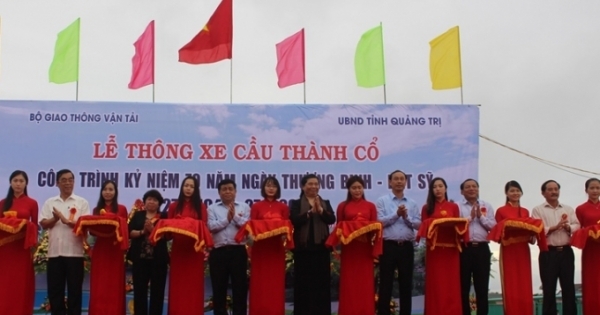 Quảng Trị: Cầu Thành Cổ nối đôi bờ sông Thạch Hãn lịch sử được thông xe