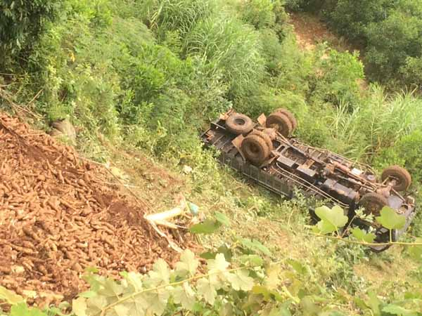 Hiện trường vụ tai nạn. Ảnh: BATGTQN.