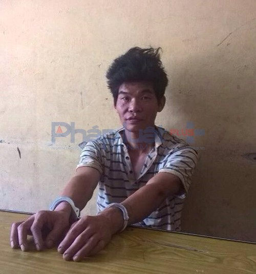 Nghi phạm tại cơ quan c&ocirc;ng an.