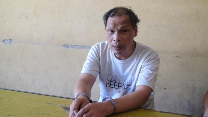 Nghi phạm bị bắt tại cơ quan c&ocirc;ng an.