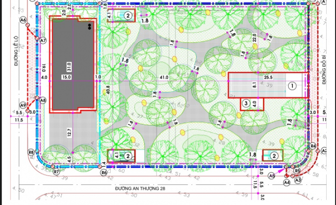 Dự thảo thiết kế tổng thể quy hoạch b&atilde;i đỗ xe, nh&agrave; trẻ, c&ocirc;ng vi&ecirc;n&hellip; do Mường Thanh hợp đồng với Viện Quy hoạch x&acirc;y dựng Đ&agrave; Nẵng lập thiết kế.