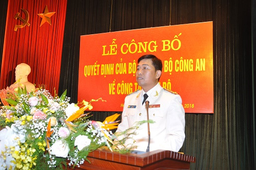 &nbsp;Đại t&aacute; Vũ Thanh Chương - t&acirc;n Gi&aacute;m đốc C&ocirc;ng an tỉnh Hải Dương. Ảnh: C&ocirc;ng an tỉnh Hải Dương.