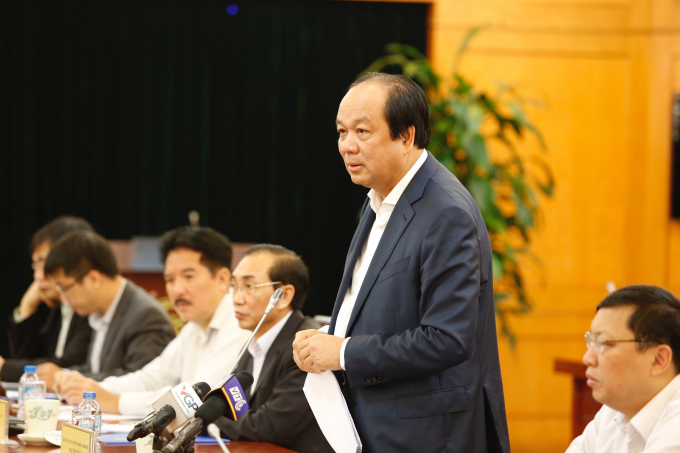 Bộ trưởng, Chủ nhiệm VPCP Mai Tiến Dũng ph&aacute;t biểu tại một buổi kiểm tra c&aacute;c bộ, cơ quan, địa phương. - Ảnh: VGP