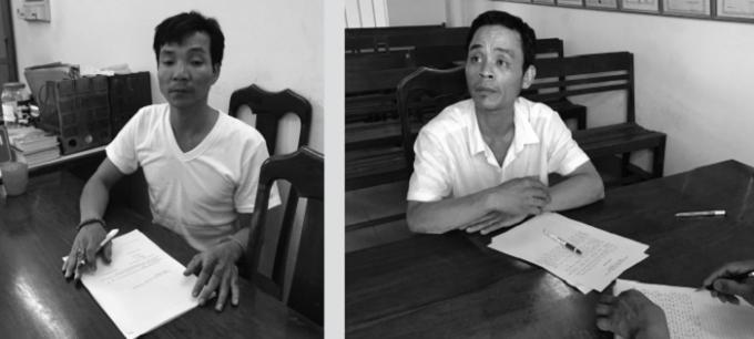 C&aacute;c đối tượng tại cơ quan c&ocirc;ng an.