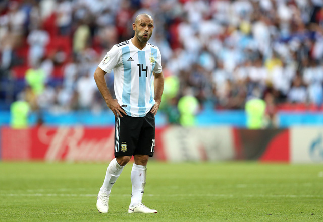 Mascherano để lại nỗi thất vọng c&ugrave;ng cực ở World Cup 2018.