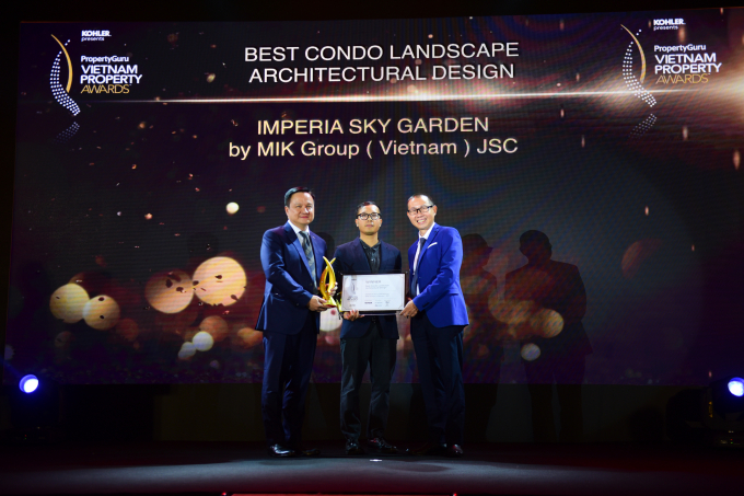 Imperia Sky Garden được vinh danh l&agrave; Dự &aacute;n c&oacute; thiết kế cảnh quan xuất sắc nhất - Best Condo Landscape Architectural Design.