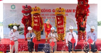 Tuyến kè bờ sông Sài Gòn được Tập đoàn Đại Phúc khởi công giai đoạn II