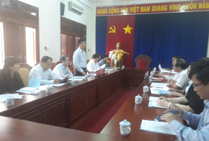 Bộ trưởng L&ecirc; Th&agrave;nh Long v&agrave; đo&agrave;n c&ocirc;ng t&aacute;c Bộ Tư Ph&aacute;p l&agrave;m việc với l&atilde;nh đạo tỉnh Gia Lai