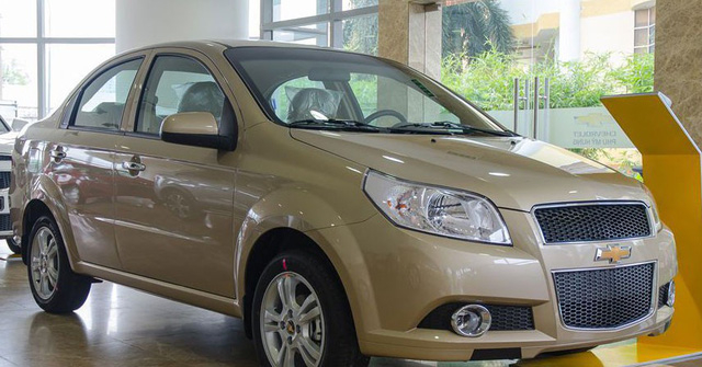 Mẫu sedan hạng B Chevrolet Aveo cũng được giảm đến 60 triệu đồng trong th&aacute;ng 7.