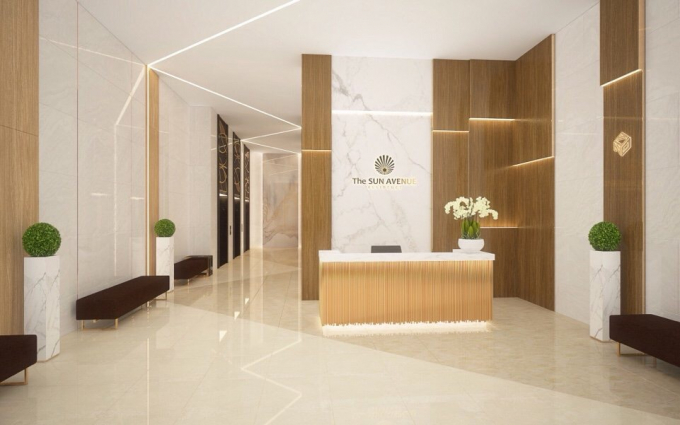 b&ecirc;n trong căn hộ dự &aacute;n The Sun Avenue.