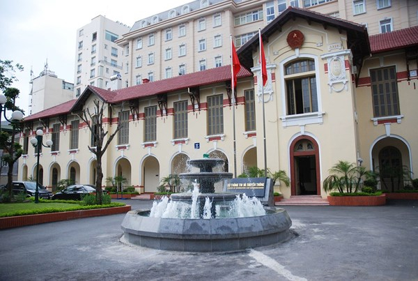 Trụ sở Bộ Th&ocirc;ng tin v&agrave; Truyền th&ocirc;ng. Ảnh VOV