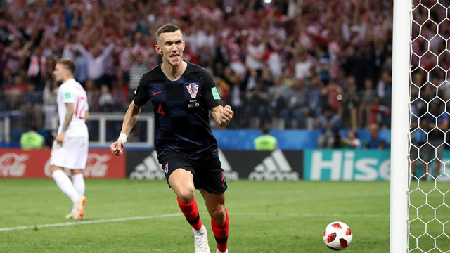 B&agrave;n thắng của Perisic tạo ra bước ngoặt cho đội tuyển Croatia.