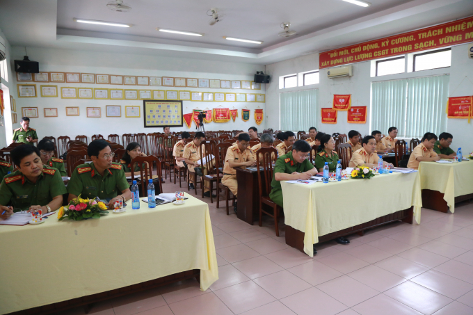 To&agrave;n cảnh buổi Sơ kết phong tr&agrave;o thi đua v&igrave; an ninh Tổ quốc Khối CSND II.
