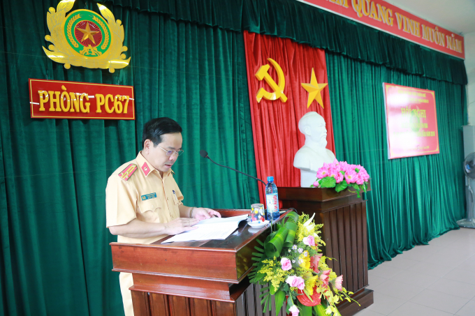 Thượng t&aacute; V&otilde; Hồng Quang - Trưởng ph&ograve;ng CSGT C&ocirc;ng an tỉnh Thừa Thi&ecirc;n Huế.