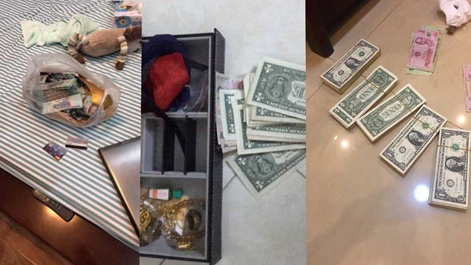 C&ocirc;ng an thu giữ lượng lớn tiền v&agrave; t&agrave;i sản li&ecirc;n quan vụ &aacute;n.