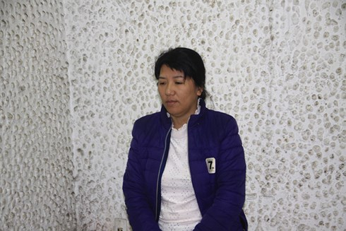 B&agrave; Thanh tại cơ quan điều tra.