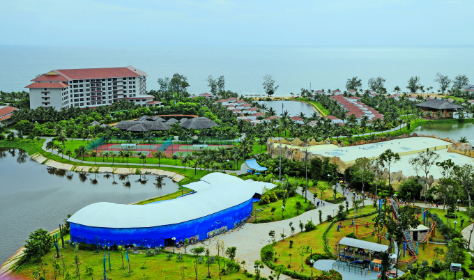 Một g&oacute;c Khu du lịch Vinpearl Ph&uacute; Quốc (Ki&ecirc;n Giang).