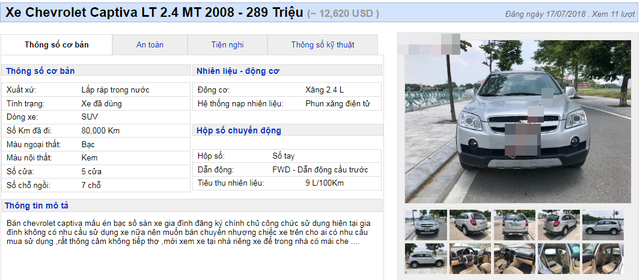 Những chiếc xe cũ l&yacute; tưởng cho d&acirc;n kinh doanh gi&aacute; chỉ 300 triệu đồng