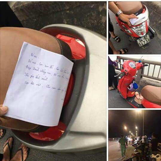 Nữ gi&aacute;o vi&ecirc;n nhảy cầu tự tử để lại xe v&agrave; l&aacute; thư tuyệt mệnh.