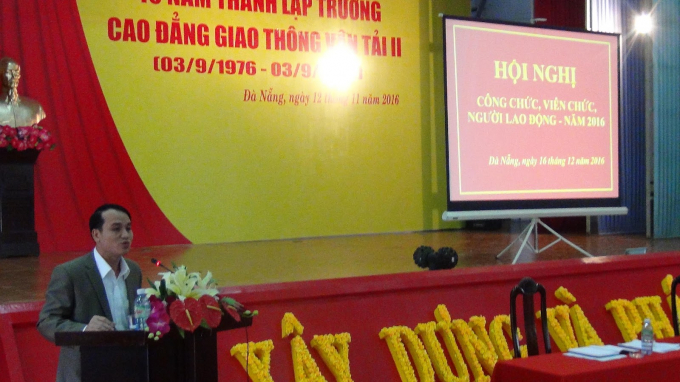 &Ocirc;ng Nguyễn Văn Tươi - Hiệu trưởng Trường Cao đẳng giao th&ocirc;ng vận tải Trung ương V.