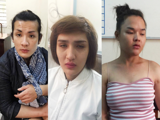 C&aacute;c đối tượng bị tạm giữ.