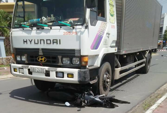 Hiện trường vụ tai nạn.