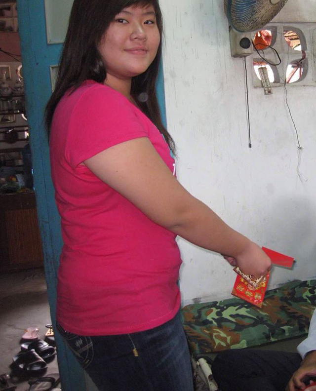 C&oacute; thời điểm Minh Diệu c&oacute; c&acirc;n nặng tới 100kg.