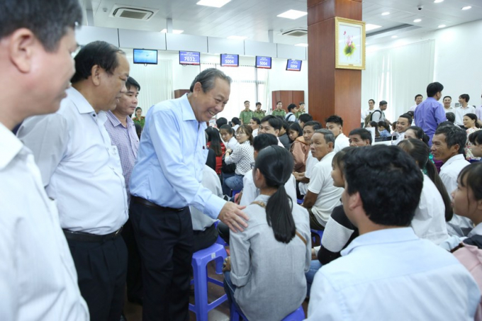 Ph&oacute; thủ tướng Trương H&ograve;a B&igrave;nh l&agrave;m việc với tỉnh Quảng Nam về c&ocirc;ng t&aacute;c cải c&aacute;ch h&agrave;nh ch&iacute;nh