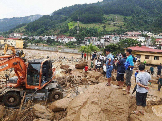 Mưa lũ xảy ra tại Y&ecirc;n B&aacute;i. Ảnh minh họa.