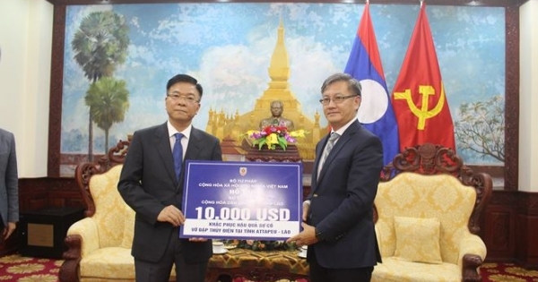 Bộ Tư pháp hỗ trợ khắc phục hậu quả sự cố vỡ đập thủy điện tại tỉnh AttaPeu Lào