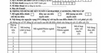 Hướng dẫn thí sinh cách điều chỉnh nguyện vọng xét tuyển đại học