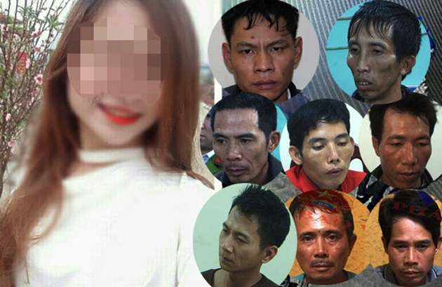 Cô gái xấu số và những đối tượng thủ ác.