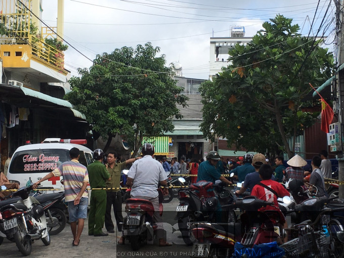 Hiện trường được bảo vệ nghiêm ngặt