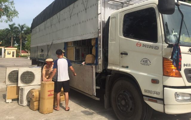 Toàn bộ số điều hòa không có giấy tờ hợp lệ, đã bị cơ quan chức năng bắt giữ