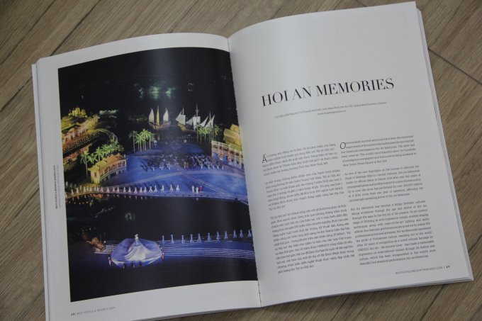 Chương trình biểu diễn thực cảnh “Ký ức Hội An” vinh dự nhận được giải thưởng Leading Historical Spectacle Show.