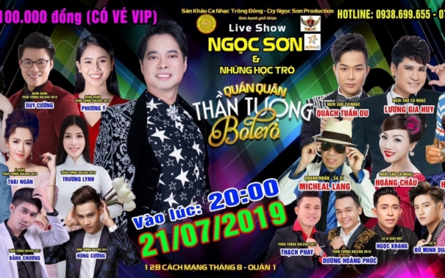 Danh ca Ngọc Sơn tổ chức liveshow quy tụ dàn học trò nổi tiếng