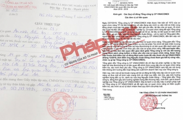 Vinaconex vội vàng thanh minh cho Tổng giám đốc Nguyễn Xuân Đông?