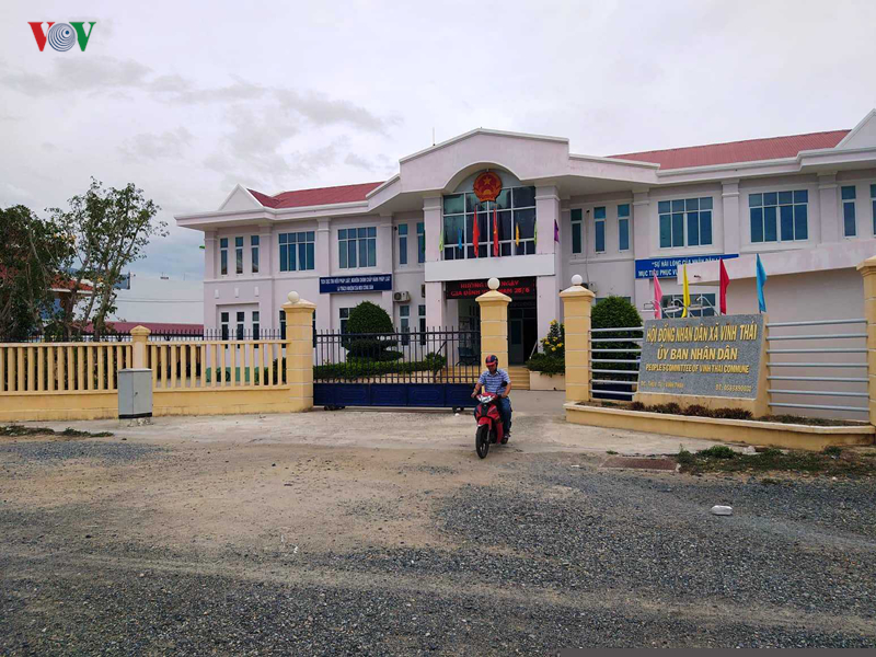 Trụ sở UBND xã Vĩnh Thái xuống cấp.