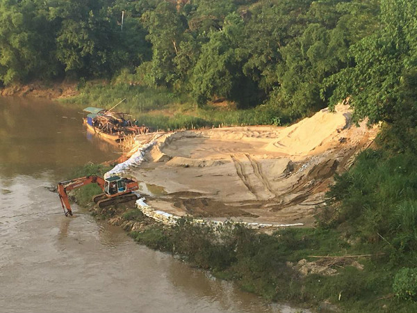 Công ty TNHH Thành Sơn Tuyên Quang từng bị phản ánh do lập bãi tập kết sai quy định.