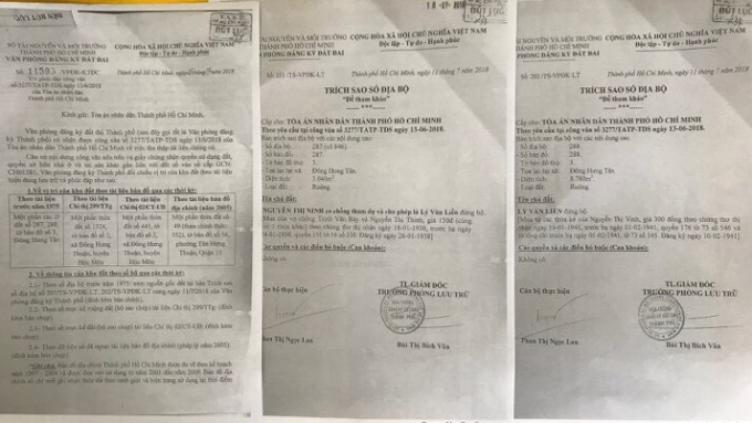 Theo hồ sơ thể hiện phần đất tranh chấp có nguồn gốc của gia đình ông Châu.