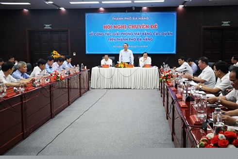 Hội nghị chuyên đề về công tác giải phóng mặt bằng các dự án trên địa bàn TP Đà Nẵng, tổ chức chiều 29/7.