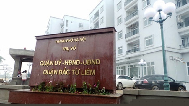 Trụ sở UBND quận Bắc Từ Liêm, Hà Nội.