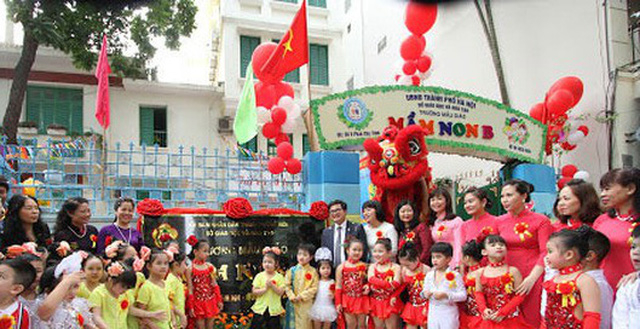 Năm học 2020-202, các trường mẫu giáo mầm nom giữ nguyên mức học phí như năm trước. (ảnh minh họa).