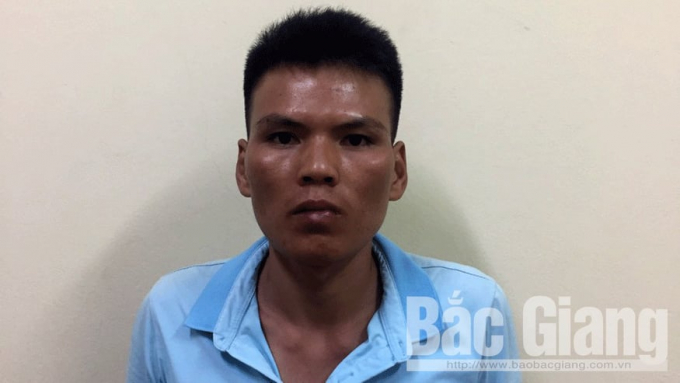 Đối tượng Vi Văn Thiện (Ảnh: B&aacute;o Bắc Giang).